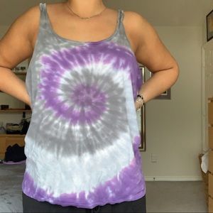 Spiral Tie Dye Tank Top